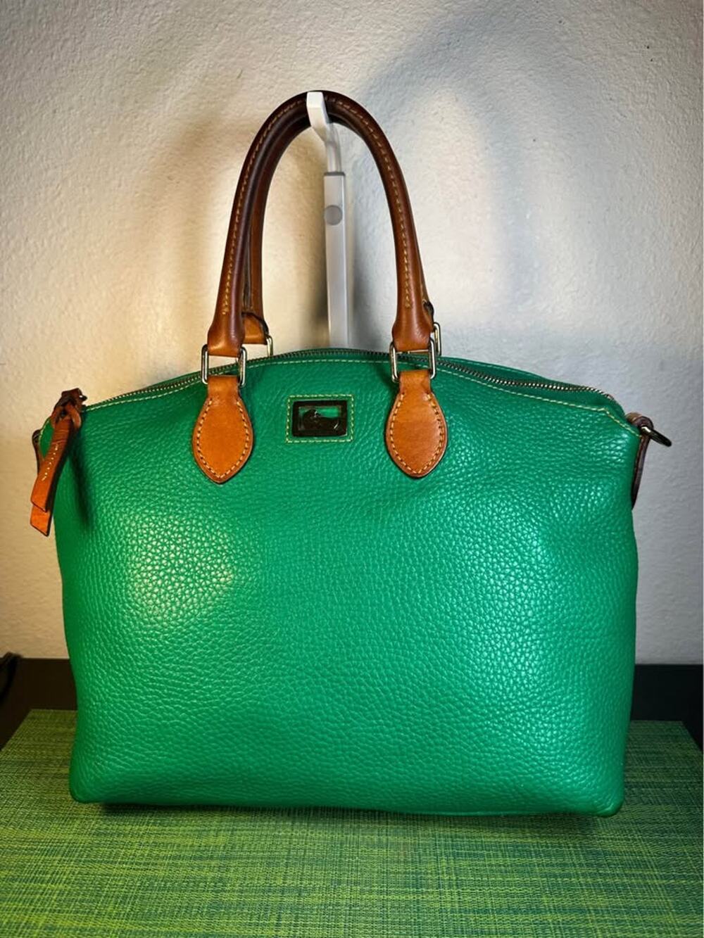 Dooney & Bourke Dillen Satchel - Kelly Green Pebble Leather